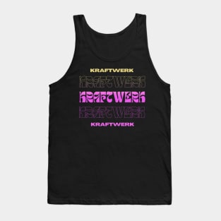 Kraftwerk // Typography Fan Art Design Tank Top